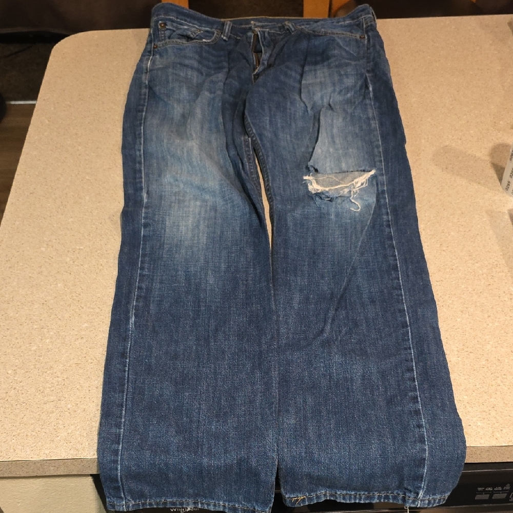 Levi's Blue Distressed Women Jeans